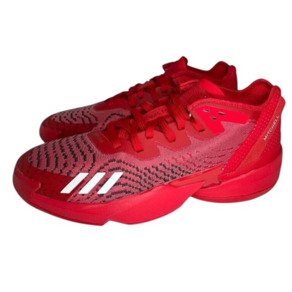 ADIDAS Men's SM D.O.N. Issue 4 Badged Leather Basketball Red White Size 14 NEW - Picture 2 of 5